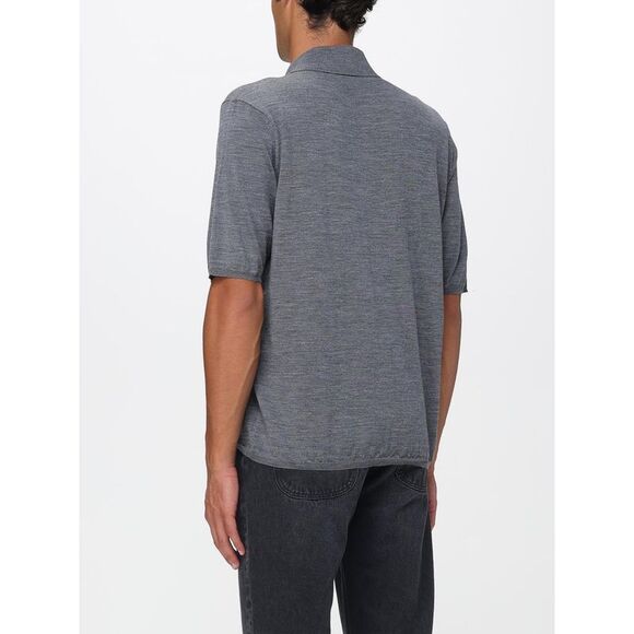 Saint Laurent Polo Shirt Men Grey - Picture 3 of 4